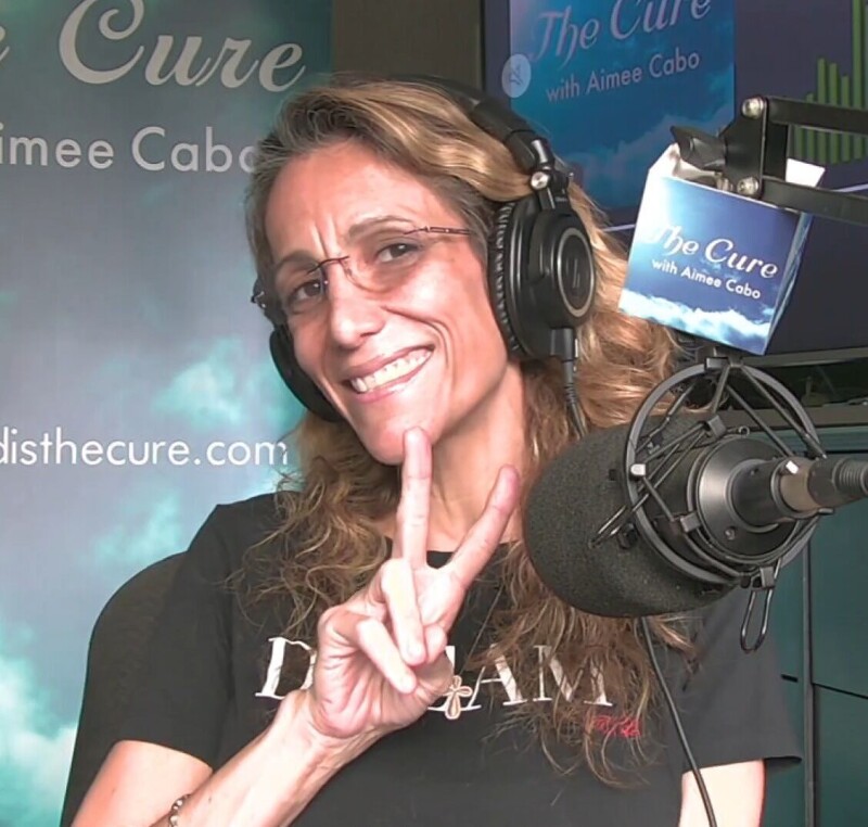 Aimee Cabo, a Cuban-American from Miami, hosts “The Cure,” a syndicated radio show (Truth Network and Sirius XM 131). Through her show, Aimee is an inspirational speaker sharing the message, “There is always hope, no matter what you have gone through.” She is happily married with children, a nurse, and president of IMIC, Inc., a medical research company.