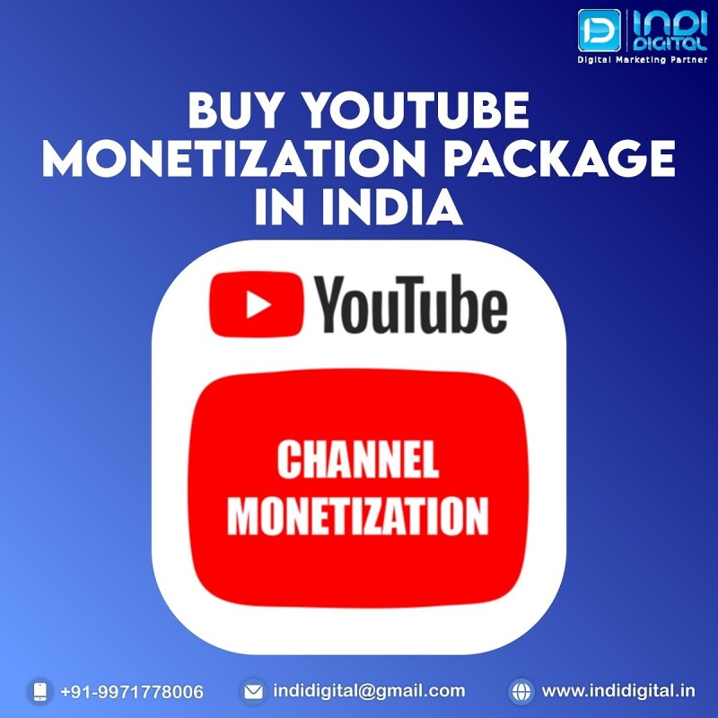 Buy YouTube monetization package in India