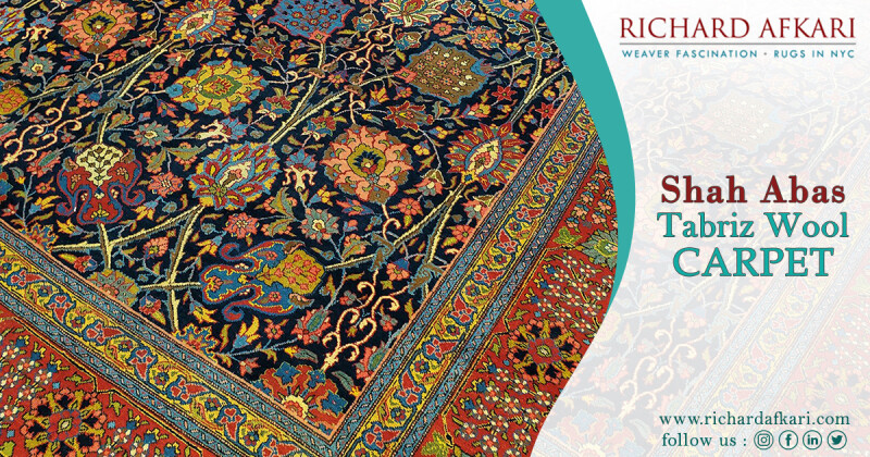 Shah Abas Tabriz Wool Carpet